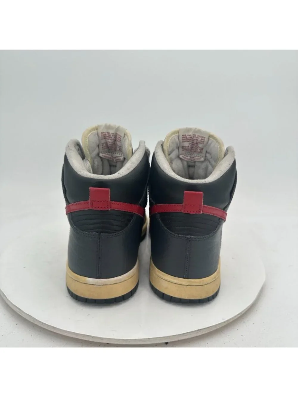 Nike Dunk High Youth Size 5Y Women 6.5 308319-061 Black Varisty Red Shoes